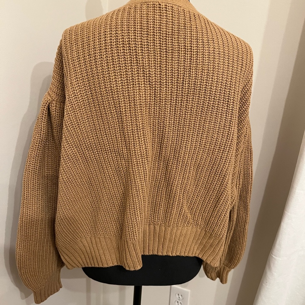 Worn Once!  ELOQUII Cropped Puff Sleeve Cardigan, Sz 18/20 - Picture 3 of 3